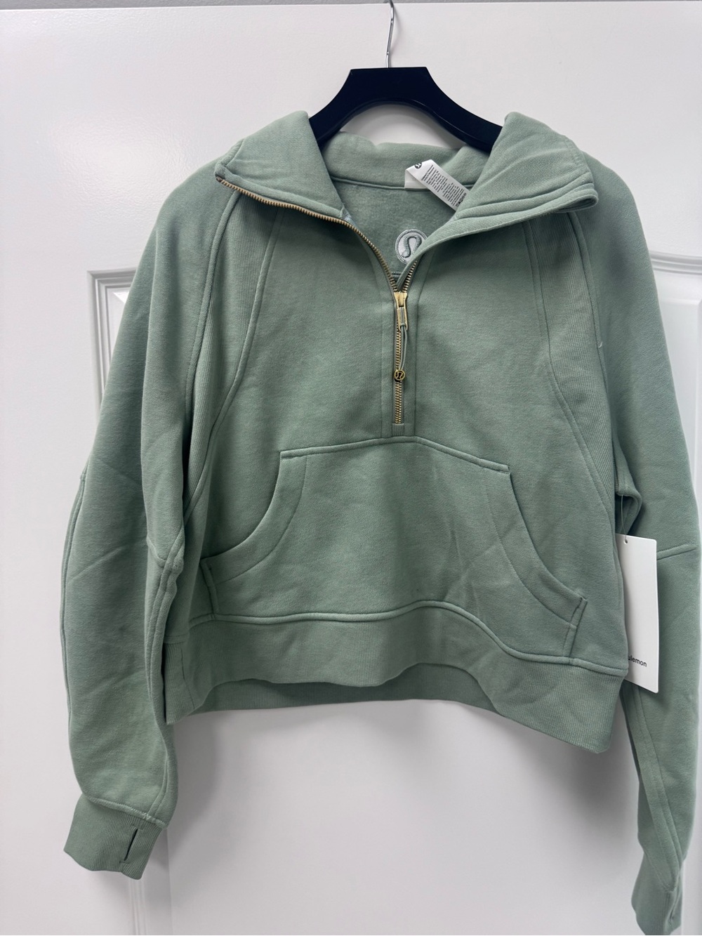lululemon athletica Sage Green Half-Zip Pullover